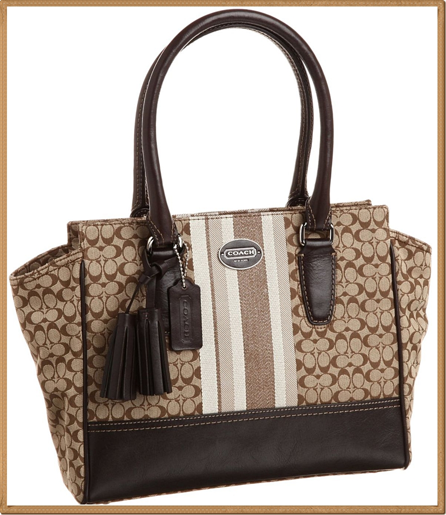 Coach Legacy Signature Stripe Candace Carryall 19915