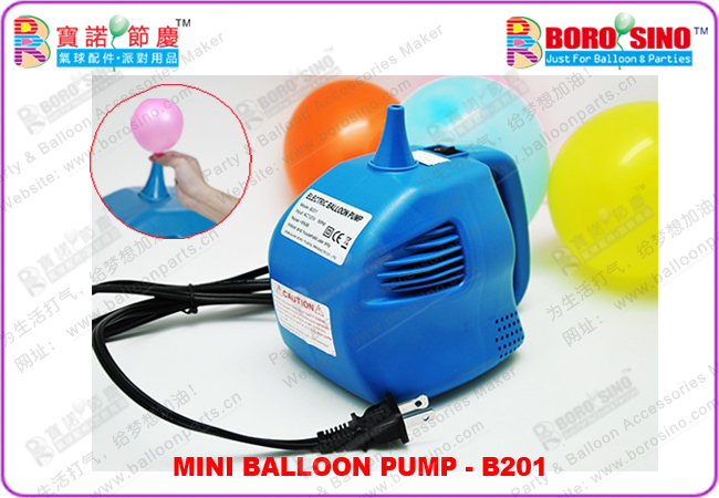 ที่สูบลูกโป่งแบบใช้ไฟฟ้า (Mini - Electricity Balloon Air Pump) แบบหัวเดียว B-201