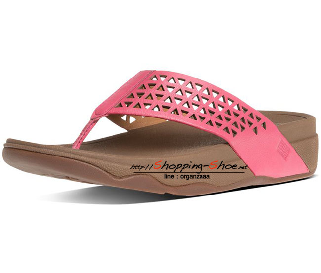 Fitflop Surfa Leather Lattice Bubblegum ของแท้ นำเข้าจาก USA และ UK