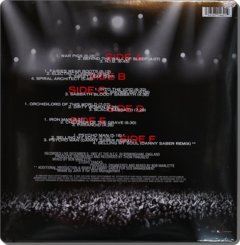 Black Sabbath - Reunion 3Lp New