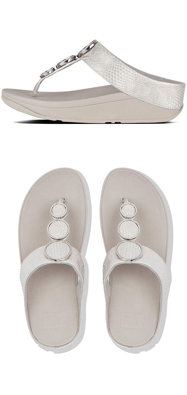 Fitflop Halo Python Print Urban White ของแท้ นำเข้าจาก USA และ UK