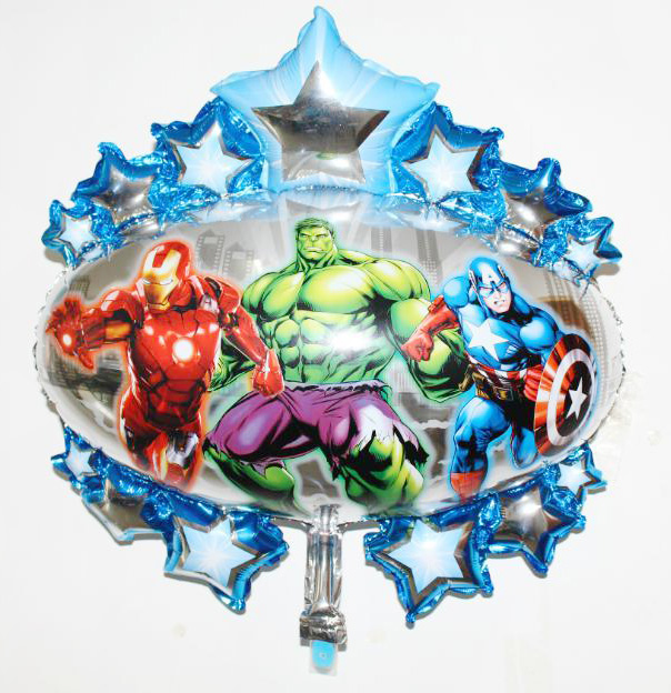 ลูกโป่งฟลอย์ ป้ายรวมซุปเปอร์ฮีโร่ - Super Hero Foil Balloon / Item No. TL-A090