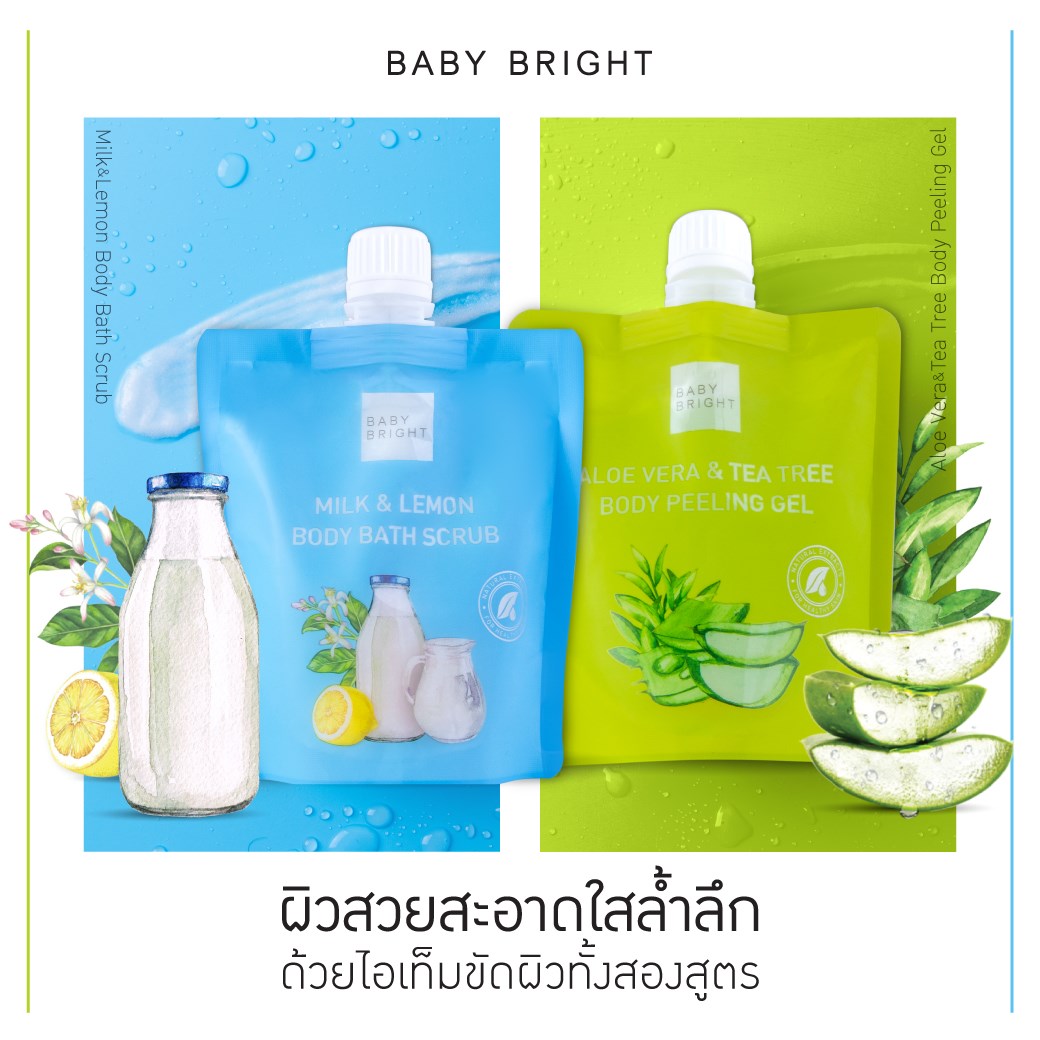 Aloe Vera & Tea Tree Body Peeling Gel 250ml. เจลขัดขี้ไคล
