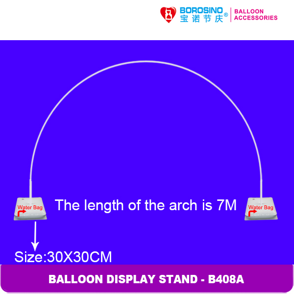 เสาลูกโป่ง ทรงโค้ง - Balloons Arch Curved shape ( B408A)