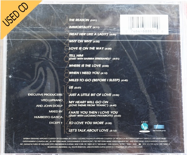 USED CD Celine Dion - Let's talk about love