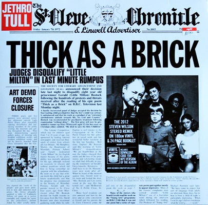 Jethro Tull - Thick As A Brick 1Lp N.