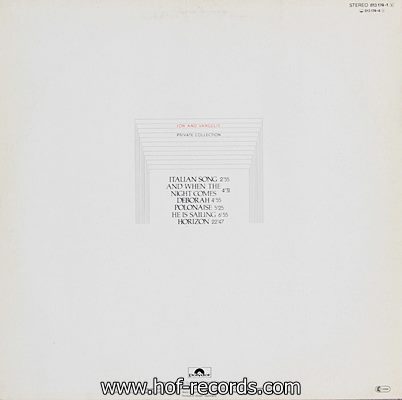 Jon And Vangelis - Private Collection 1983 1lp