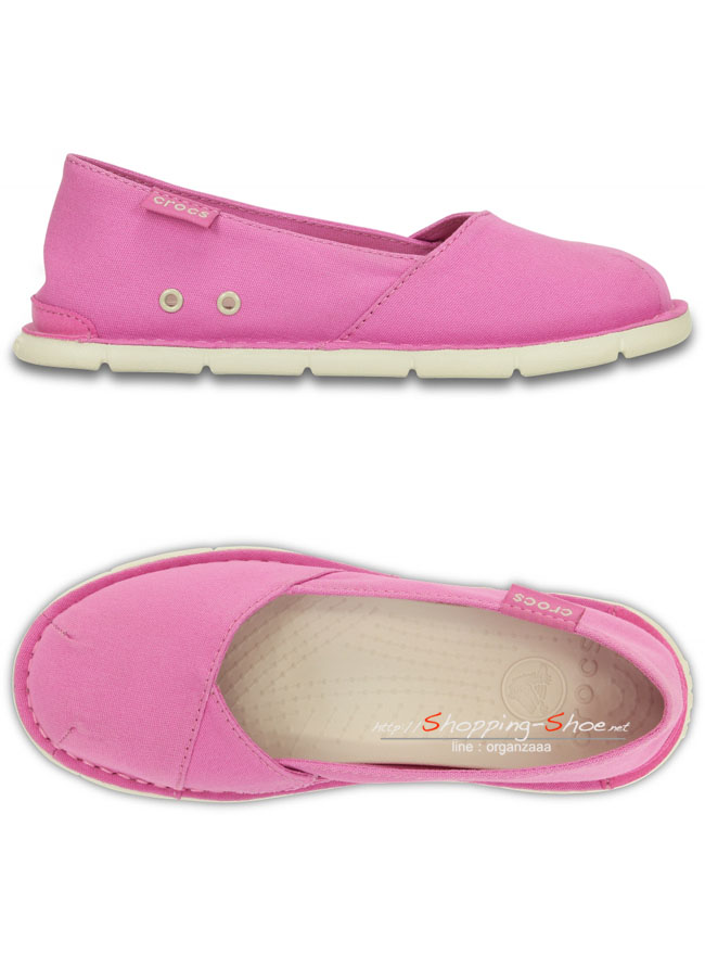 Crocs Cabo Slip On - Party Pink / Stucco ของแท้ Outlet ไทยและอเมริกา