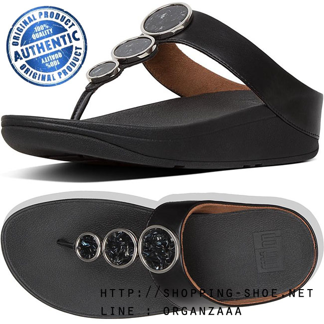 Fitflop Halo Tortoiseshell Black ของแท้ นำเข้าจาก USA และ UK