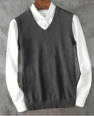 6สีใหญ่พิเศษ กั๊กไหมพรมผู้ชาย เสื้อไม่มีแขน oversizeชาย Size No.37 39-41 43 45 47 49 51 ดำ น้ำเงิน เทา เทาเข้ม แดง เขียว