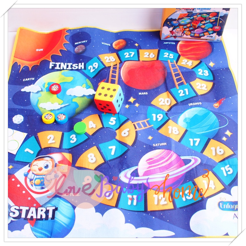แผ่นเกม เกมส์ตะลุยอวกาศ แผ่นรองนั่ง Space playmat
