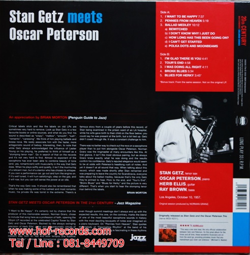 LP Stan Getz meets Oscar Peterson * New