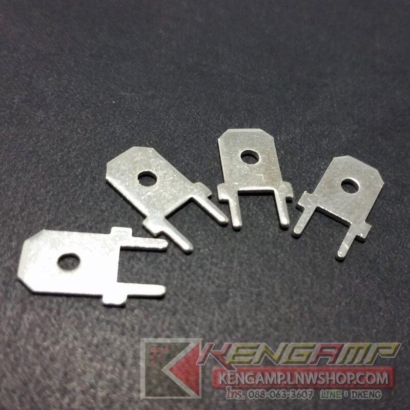 (100ตัว) [TMN] รากฟันตัวผู้ขาลง PCB ขนาด 6.3mm หนา 0.8mm