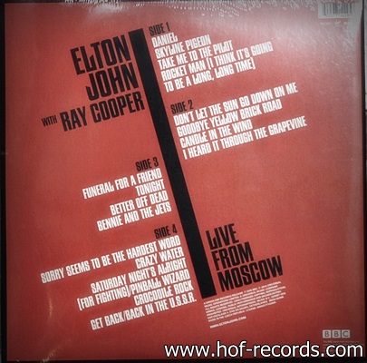 Elton John With Ray Cooper - Live From Moscow 1Lp N.