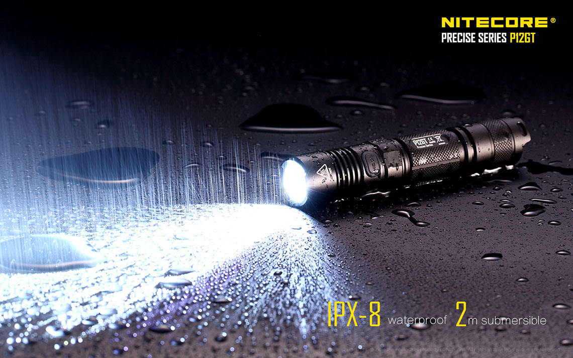 ไฟฉาย Nitecore P12GT แสงพุ่งไกล แถมแบต