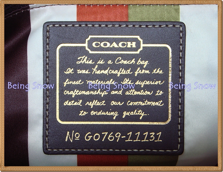 กระเป๋า Coach Gigi Legacy Camel Leather Bag 11131