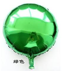 ลูกโป่งฟลอย์ทรงกลมจัมโบ้ สีเขียว ไซส์ 32 นิ้ว - Round Shape Balloon Green Color 32" / Item No.TL-G023