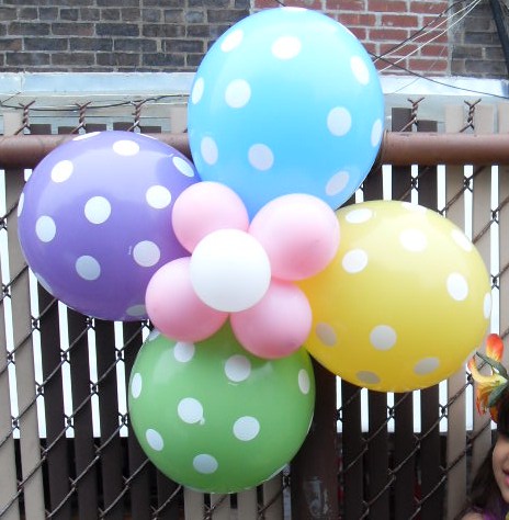 ลูกโป่งกลมนำเข้า พิมพ์ลายจุด คละสี ไซส์ 12 นิ้ว แพ็คละ 10 ใบ ( Polka Dot Printing Balloon - Mixed Color )