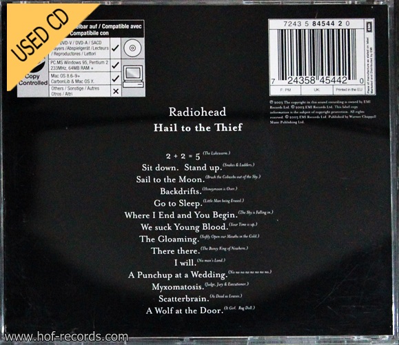 Used CD Radioheads - Hail to the thief