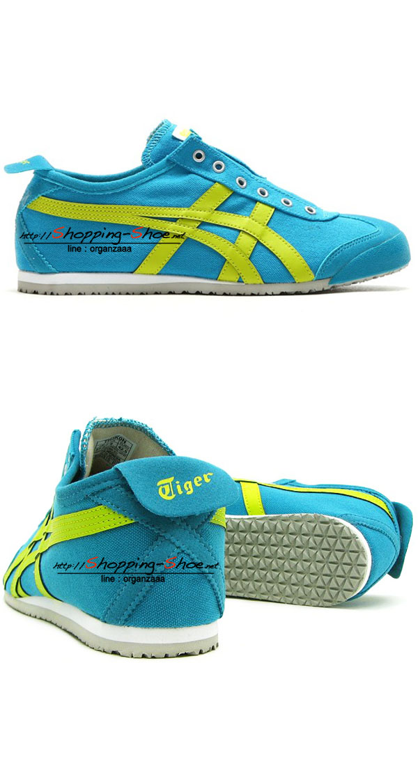 Onitsuka Tiger Mexico 66 Slip On - Prior Marrycyan / Lime ของแท้ มีกล่อง ป้ายครบ