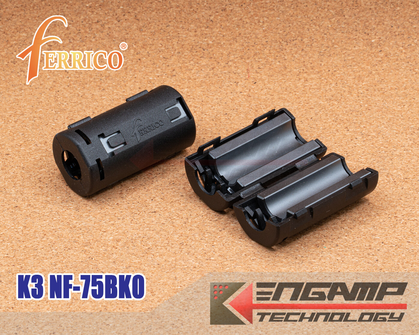 (1ชิ้น) [FCL] Clamp Filters FCL Ferrico K3 NF-75BK0 ขนาด ID 9mm