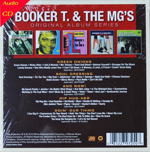 Booker T & The MG'S Boxset 5 Cd N.