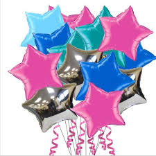 ลูกโป่งฟลอย์รูปดาว สีแคนดี้พิงค์ ไซส์ 32 นิ้ว - Star Shape 32" Foil Balloon Candy Pink Color / TL-G048