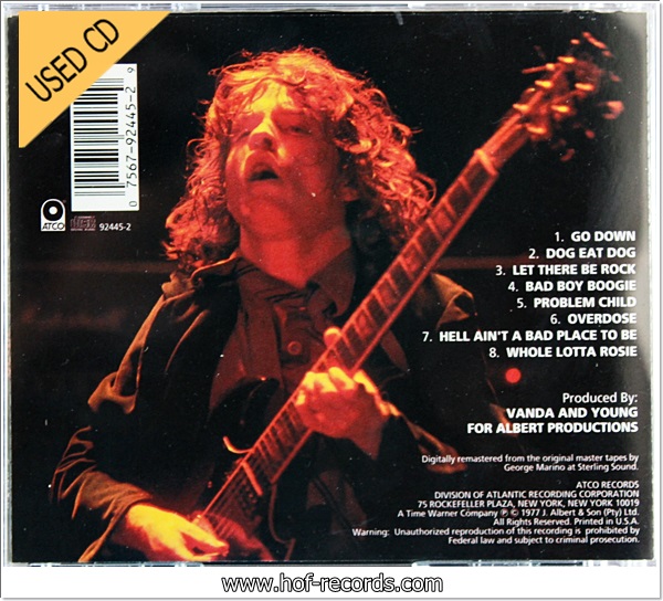 AC/DC - Let There Be Rock (USA) Used Cd VG++