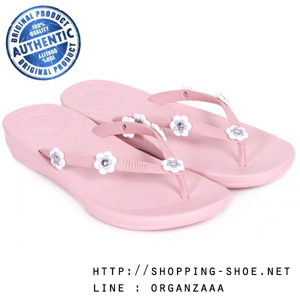 Fitflop Iqushion Super Ergonomic Flip Flop Flower Stud Nude ของแท้ นำเข้าจาก USA และ UK