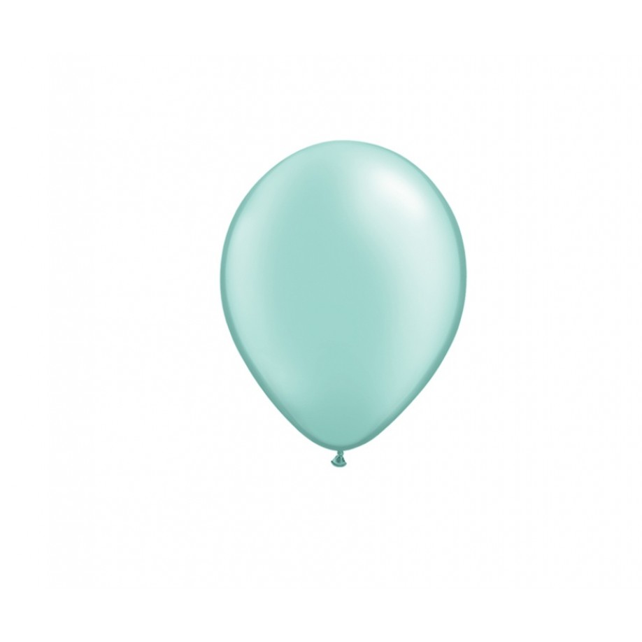 ลูกโป่งกลมเนื้อมุก สีเขียวอ่อนน้ำทะเล ไซส์ 10 นิ้ว แพ็คละ 10 ใบ (Round Balloons Size 10" - Pearl Sea Green Color)