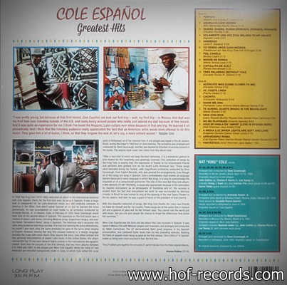 Nat King Cold - Cold Espanol Greatest Hits 1Lp N.