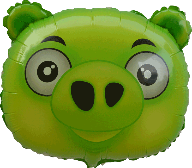 Pig Head Foil Balloon - บอลลูนหมู แองกรี้เบริ์ด Item No. / TL-B012