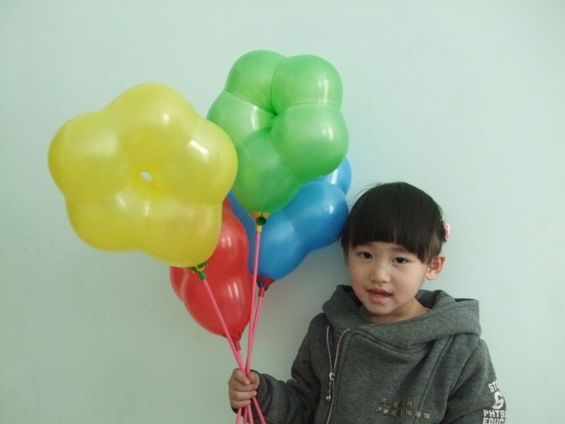 ลูกโป่งดอกไม้ Flower Latex Balloon 12" คละสี แพ็คละ 10 ชิ้น สำเนา