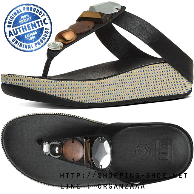 Fitflop Jeweley Leather Black ของแท้ นำเข้าจาก USA และ UK