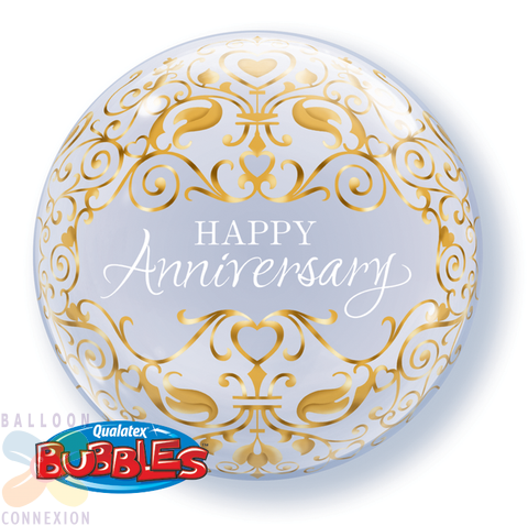 ลูกโป่งบับเบิ้ล 22" ANNIVERSARY CLASSIC (PK)/ Item No.TQ-16660 แบรนด์ Qualatex