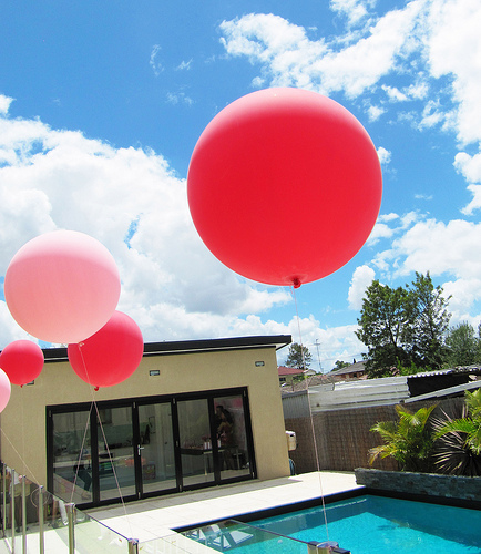 ลูกโป่งจัมโบ้ สีแดง ขนาด 36 นิ้ว - Round Jumbo Balloon Red