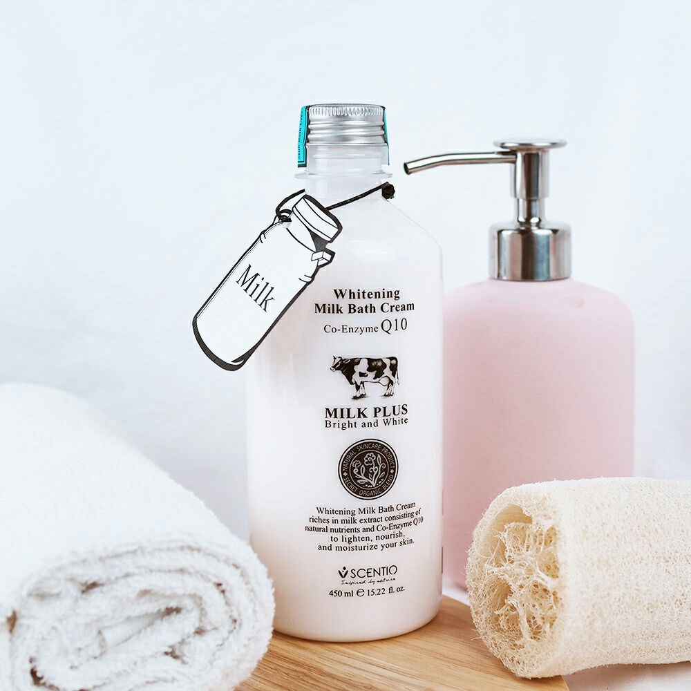 ครีมอาบน้ำนม บิวตี้บุฟเฟต์ BEAUTY BUFFET Scentio Whitening Milk Bath Cream 450 ml.