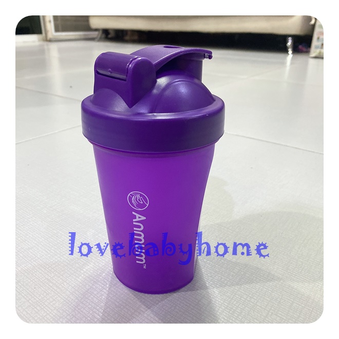 แก้วน้ำ สีม่วง แก้ว Anmum ขนาด 400 ml แก้วพลาสติก