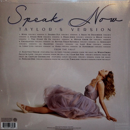 Taylor Swift - Speak Now Taylor Version (Orchid Marbled Vinyl) 3Lp New