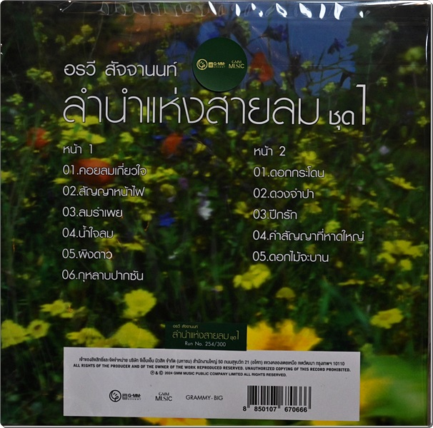 อรวี สัจจานนท์ - ลํานําแห่งสายลม ชุด 1 1Lp New