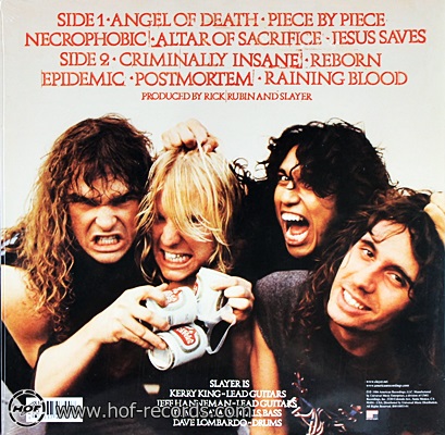 Slayer - Reign In Blood 1lp N.