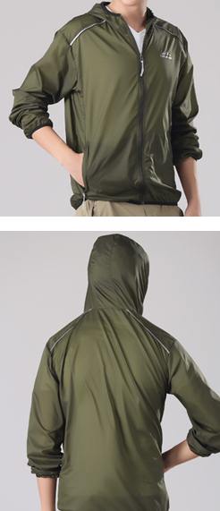 เสื้อฮูดhood ป้องกันแดด เสื้อผ้าร่ม ระบายอากาศ ไม่ร้อน สีฟ้าอ่อน เขียวเข้ม เขียวสะท้อน No.36 38 40 42 44 46 48 50