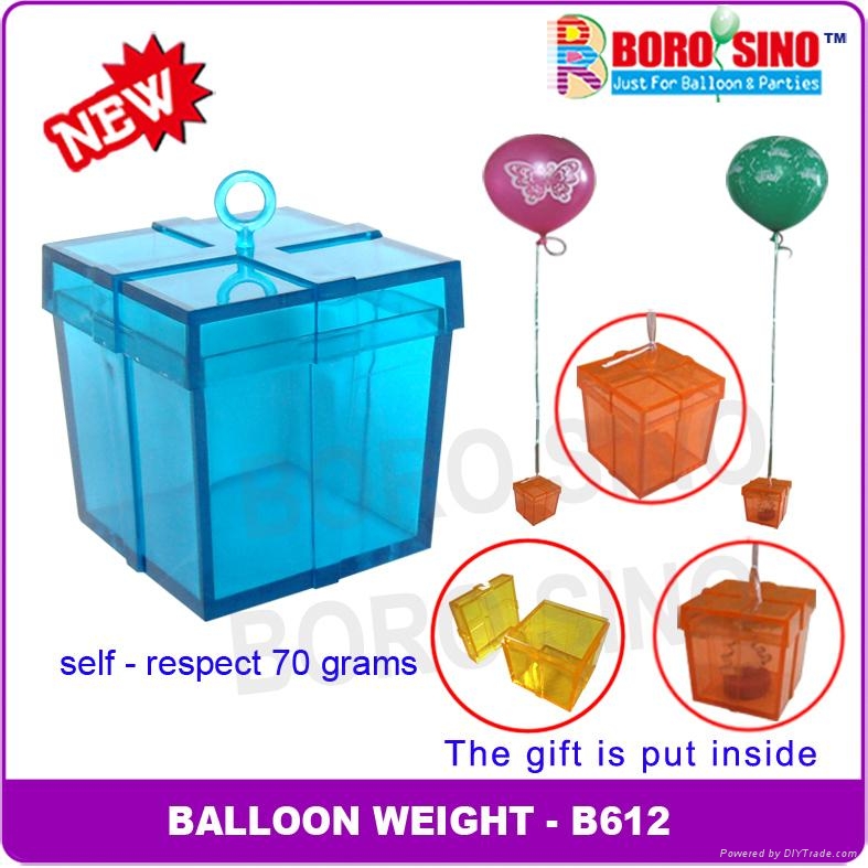 ฐานยึดลูกโป่ง ทรงสี่เหลี่ยม - Square shape balloon weight