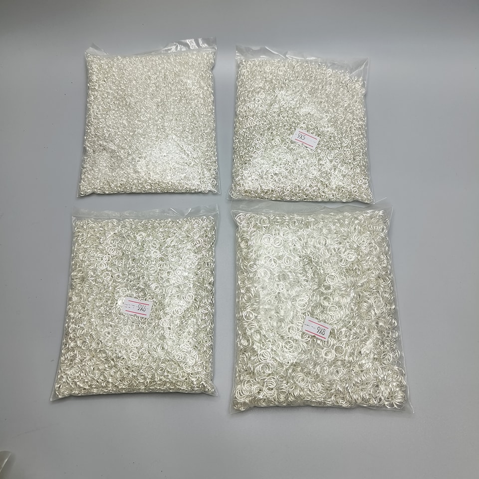 ห่วงทำสร้อย 10 มิล สีเงิน 1 กิโล อะไหล่ทำเครื่องประดับ