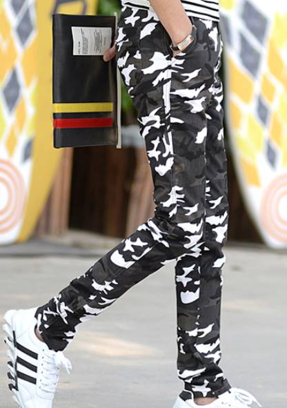 เล็ก+ใหญ่ กางเกงเดฟทหาร สลิมฟิต เข้ารูป แฟชั่นลายพราง สอดเข็มขัด เทาเข้ม ขาว เขียว No.28-38 สีเทาเข้ม เขียวกากี เทาขาว
