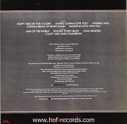 Gary Moore - Corridors Of Power 1982