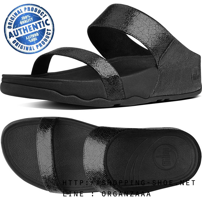 Fitflop Lulu Lustra Slide Black ของแท้ นำเข้าจาก USA และ UK