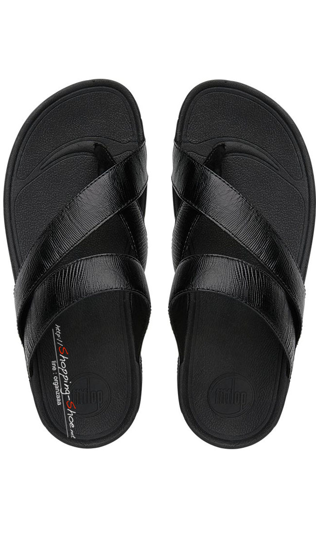 Fitflop Sling Leather All Black ของแท้ นำเข้าจาก USA และ UK