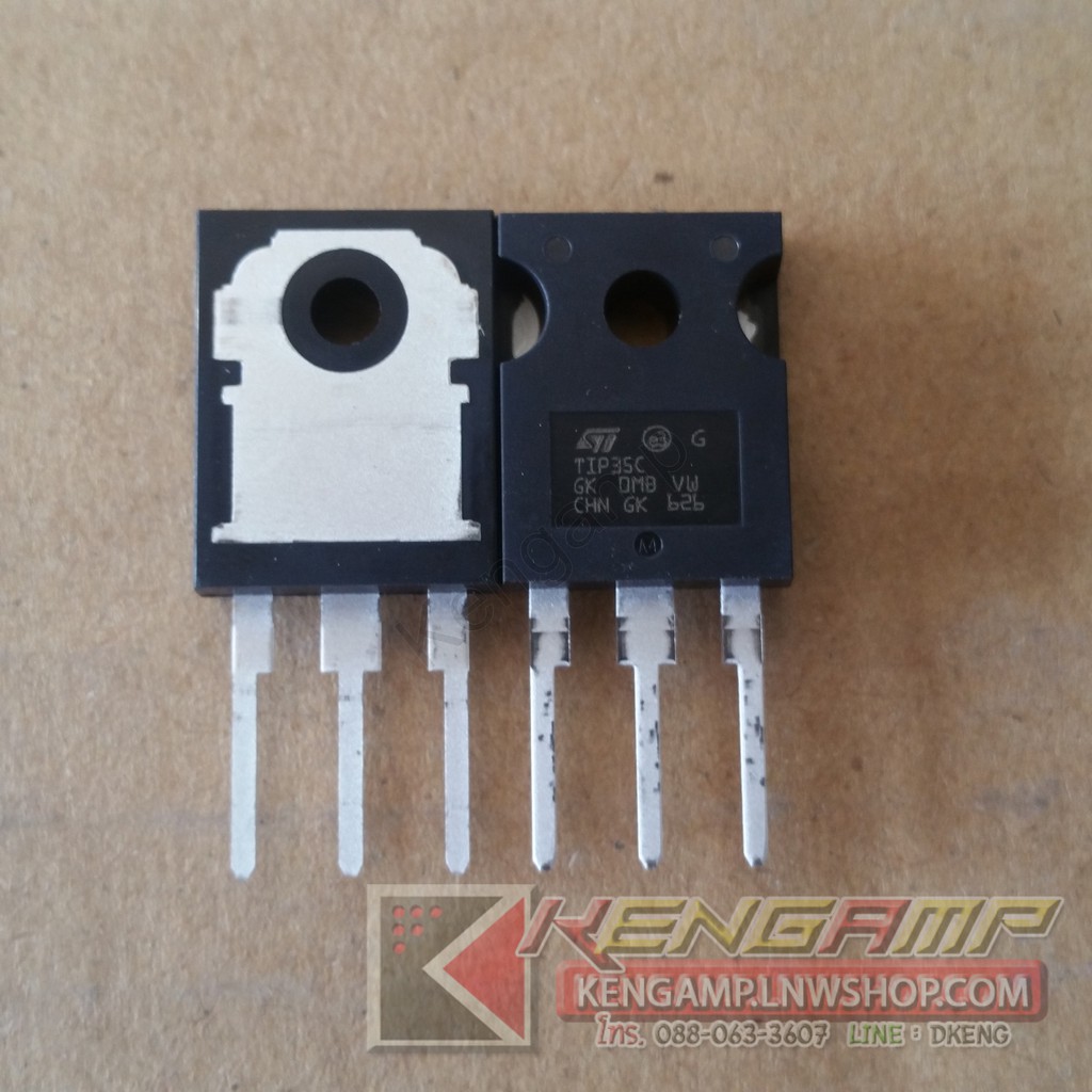 (มีตัวเลือก) TIP35C หรือ TIP36C ST Complementary power transistors 25A 100V