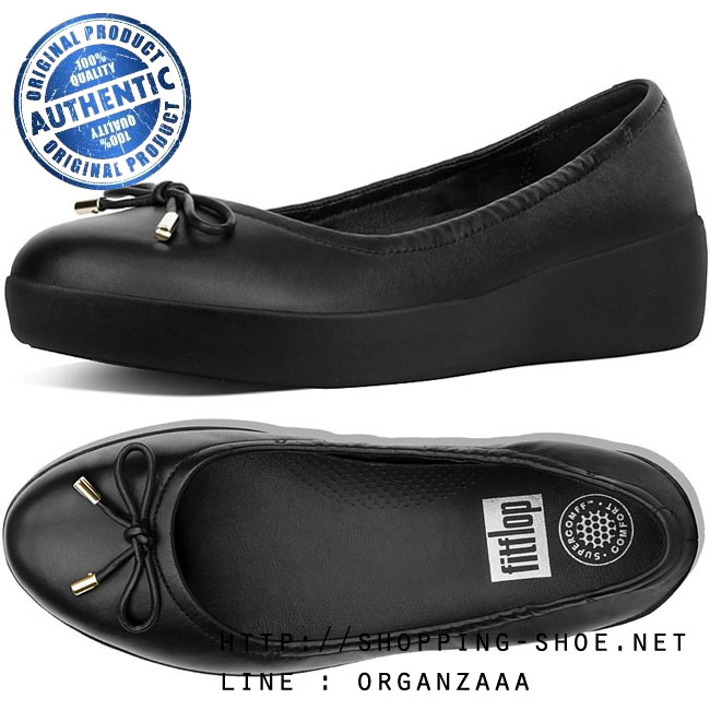Fitflop Superbendy Leather Ballerina Black ของแท้ นำเข้าจาก USA และ UK